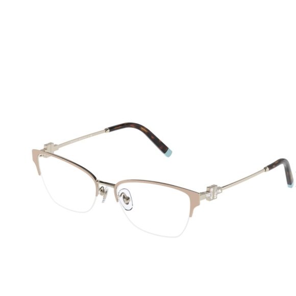 Tiffany & Co Frame 1141 6150 54 Nude Pale Gold Eyeglasses 1141 - Picture 1 of 4